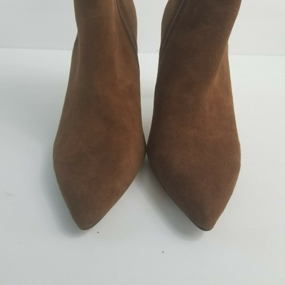 Steven By Steven Madden Leila Brown Suede Booties - Picture 4 of 8